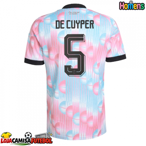Camisa de Futebol Bélgica Maxim De Cuyper #5 Equipamento Secundário Mundo 2026 Manga Curta